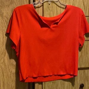Red Crop Top
